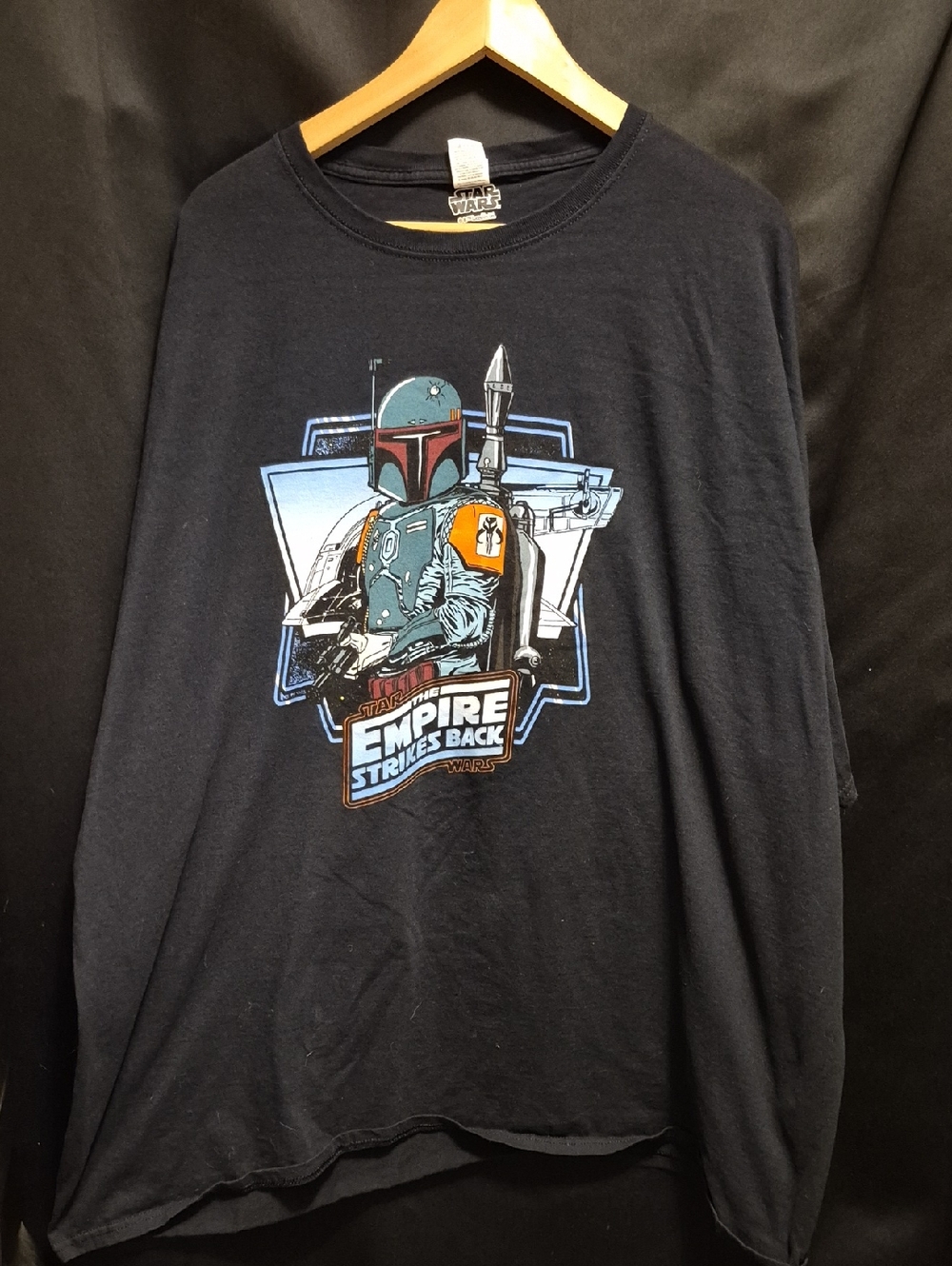 Star Wars 'The Empire Strikes Back' Boba Fett Graphic Tee - Black